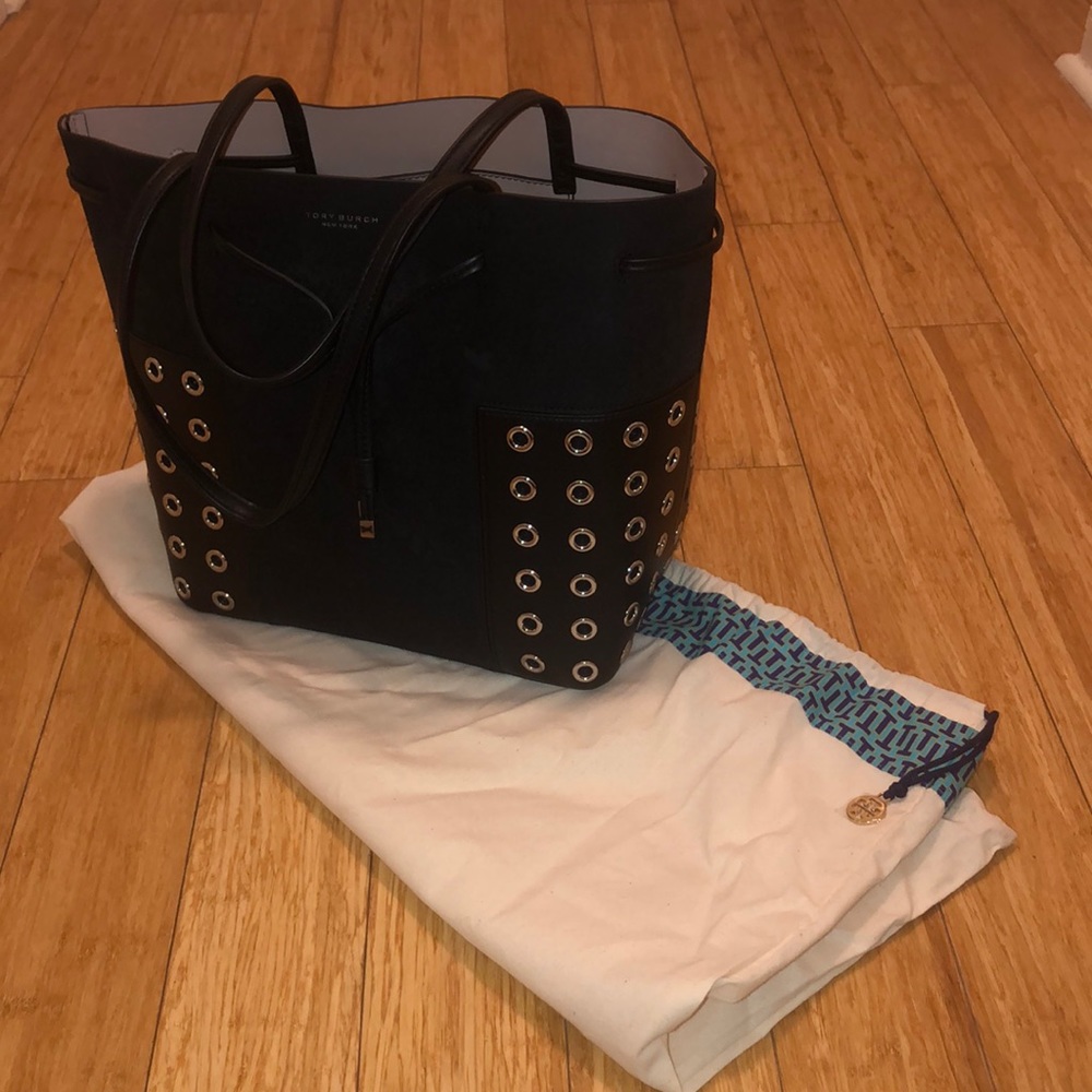 Black Tory Burch Tote Bag W/ Duster Bag